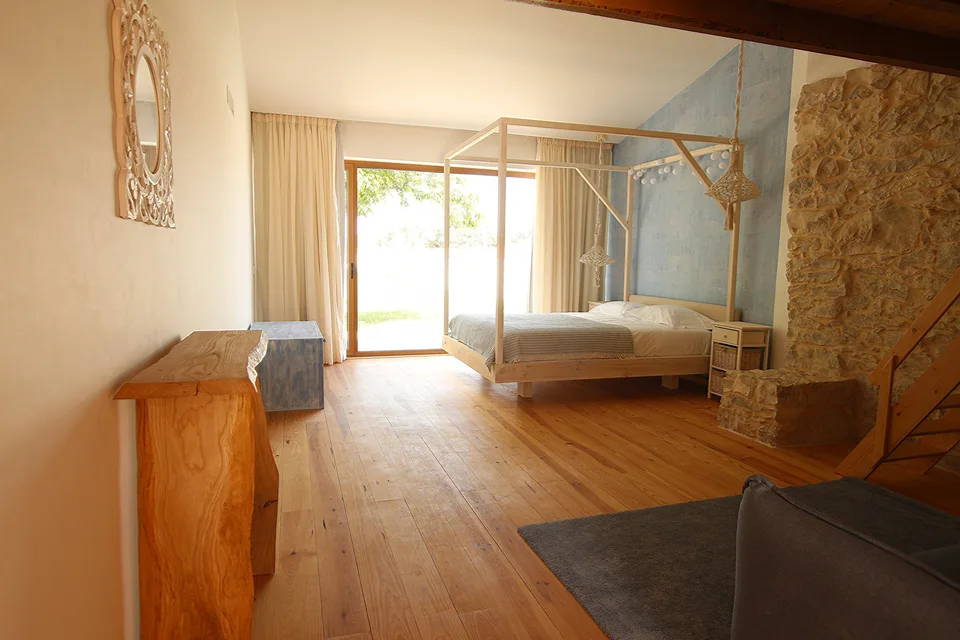 a guest suite at Terra Raiz